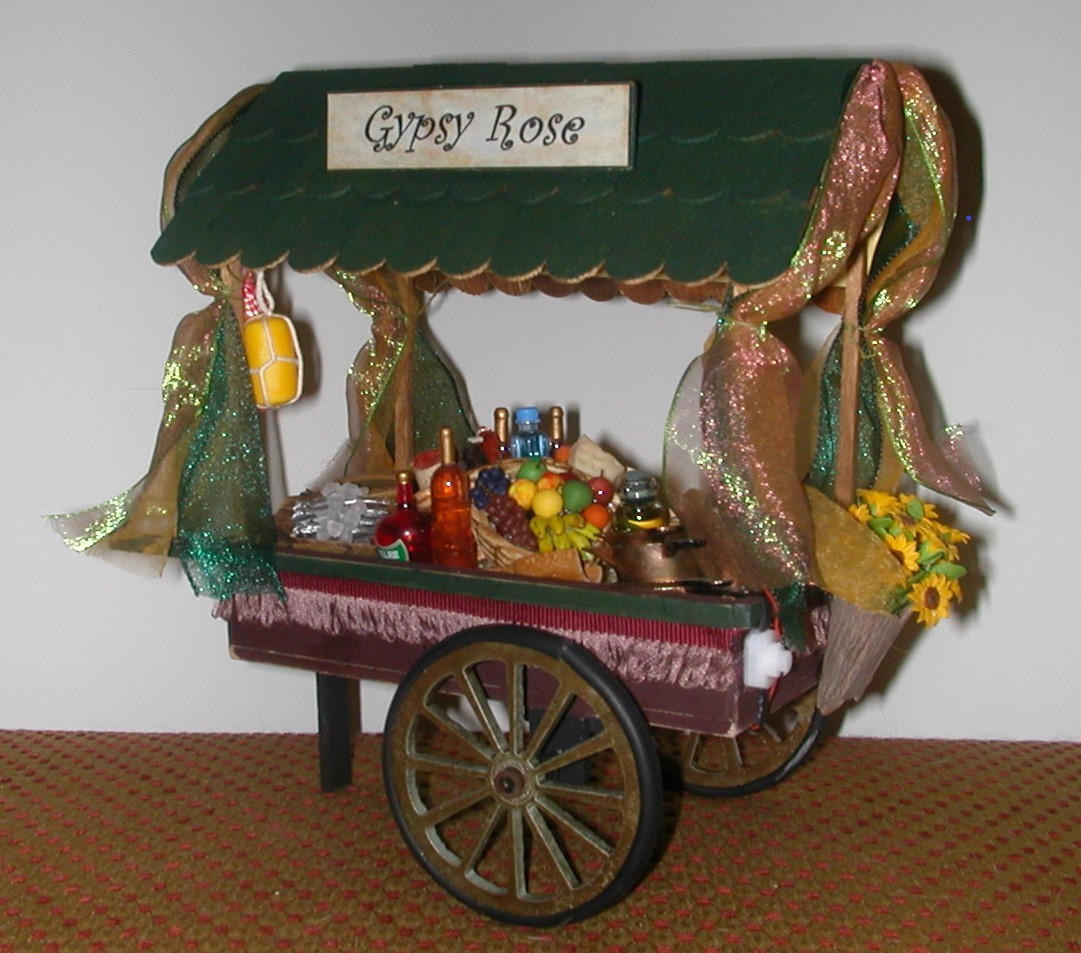 Gypsy Rose Cart - $195.00 : My Miniature Creations, Pamela OBrien